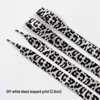 2cm Leopard Print Tie-Dye Silk Shoelaces for Men's & Women's Sports & Casual Shoes 80cm