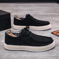 Vasarą kvėpuojantys „Lazy Loafers“ laisvalaikio batai „One Foot Stirrup“ Vyriška avalynė Buriavimo batai 39 juoda