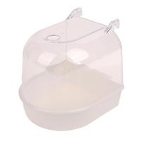 Pet Bird Bathtub Hanging Parrot Bathtub Bird Cage Accessories Bath Shower Box