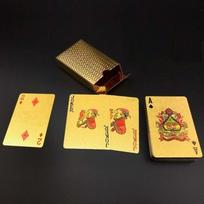 Matinio paviršiaus vandeniui atsparios pokerio kortos su unikaliais auksiniais ir juodais raštais auksas