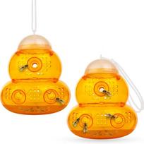 Wasp Trap 2-pack - Traps Wasps, Hornets, and Bees Pack of 2