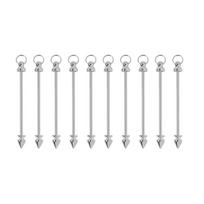 WTEMPO Beadable Keychain Bar for Beads Bulk Keychain Making Supplies 3-Color DIY Creative Wedding Birthday Party Decor Gifts Keychains 10pcs sidabras