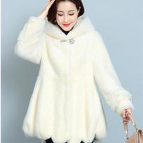 imitation fur imitation mink coat women's loose large size fur integrated thickened women's imitation mink coat S