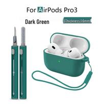 Compatible AirPods Pro 3 Case with 3-in-1 Cleaning Pen Set