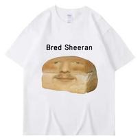 Fun Ed Sheeran Meme 2025-26 Summer Hot-selling Printed Cotton T-shirt Loose Vintage Streetwear with Humor and Creativity Y2K S