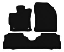 BASIC black velour floor mats for: Toyota Prius III Plus hatchback (2011-2015)