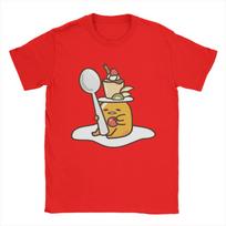 Men Women Gudetama  T Shirt Lazy Egg Pure Cotton Tops Funny Short Sleeve Crewneck Tee Shirt Plus Size T-Shirt S