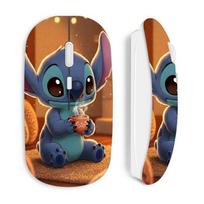 White Wireless Mouse Stitch cute coffee