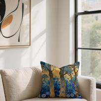 Vintage G-Gustav K-Klimt Flower Garden For Sofa Car Office Cafe Soft And Comfortable Double-Sided Printing Pillow Cover 30cmx30cm white