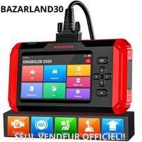 OBD2 diagnostikos įrankis - KINGBOLEN - S500 - 4 sistemos - 5 colių jutiklinis ekranas - Wi-Fi atnaujinimai raudona