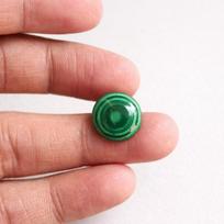 Green Malachite Round Cabochons, Polished Malachite Gemstone Cabs, Deep Green Banded Stone, Jewelry Making Supplies 5mm žalia