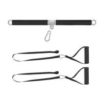 Durable And Safe Tricep Biceps Back Blaster Rope Lat Pull Down Attachment Training Gym Weight Chest Muscle Workout Extension Straps Premium Nylon