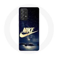 Coque - Nike - Samsung Galaxy A52 5G - Logo Doré - Nuit Étoilée - Souple