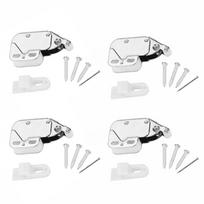 4pcs Push to Open / Press Open Cupboard Door Catch  For Furniture, Cabinet, Caravan, Boat