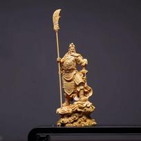 Natural Cypress Character Guan Gong sculptures and figurines Solid wood carving  Home Room Office Wealth Luck Feng Shui Decor