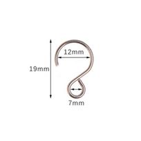 50Pcs S Hook Crystal Hook Ring Connector Silver Bead & Chandelier Crystal Connectors Accessories Hanging Pandent Ring