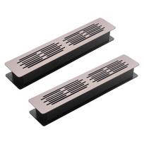 2Pcs Aluminum Alloy Air Vent Grille Wardrobe Shoe Cabinet Ventilation Grid Heat Resistant Exhaust Meshes Screen Enduring 1