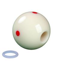 Billiards Cue Ball with Hole Training Tool Billiards Practice Ball Aiming Helper Perforated Billiard Strokes Exerciser
