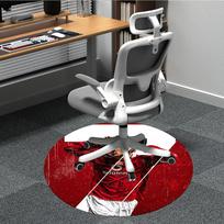 1pcFootball Cristiano Ronaldo Office Round Area Rug, Indoor Mat Suitable For Office,Bedroom Living Room Home Decor, Room Deco a092816 80cm by 80cm