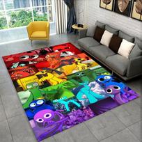 Game R-Rainbow Friends Cartoon Carpet Rug for Playroom Bedroom Living Room Sofa Home Decor,kid Area Rug Non-slip Floor Mat 40x60cm