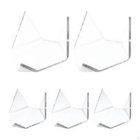 5 Acrylic Triangle Display Holder for Rocks And 3.9x1.9cm