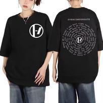 Twenty One Pilots Overcompensate Lyric Print T-shirt The Clancy World Tour 2024 T-shirts Men Women Fashion Rock Hip Hop T Shirts S įvairiaspalvis