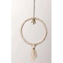 Parrot Cage Swing Toy Pet Bird Chewing Toy Cotton Thread Hanging Ring for Bird Boredom Breaker Cage Hanging Toy Bird Accessories S  13.5CM