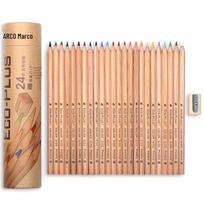 Marco 6100 Oil-Based Solid Wood Colored Pencils: 24/36/48/72 Colors Hand-Painted Art Design 2B