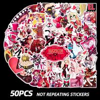 50 Helluva Boss & Hazbin Hotel Waterproof Stickers for Guitars, Laptops, Tablets 50 Unique Pieces