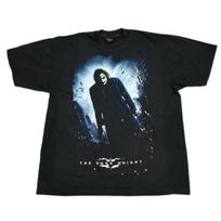 VTG Batman The Dark Knight Joker Heath Ledger Movie Promo Y2K XL REPRINT Unisex T-Shirt XL