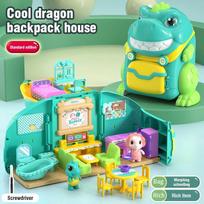 Dollhouse Girl Play House Villa Castle Toy Diy Princess House Bedroom Furniture Miniature Shop Pretend Family Toys Girls Xmas