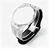 Naujas Atvykimas Sandėlyje Skaidrus Laikrodžio Dėklas su Nailono Dirželiu Suderinamas su S-watch X AP Royal Pop Kišeniniu Laikrodžiu gray