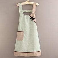 Stain-resistant Chinese Style Apron Breathable Comfortable Kitchen Apron Wear-resistant with Pocket Cleaning Apron Baking
