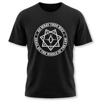 Do What Thou Wilt Text and Star of Babalon T-Shirt | Thelema Crowley Tee S įvairiaspalvis