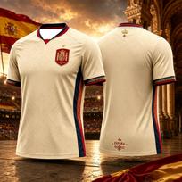 2026 Ispanijos futbolo marškinėliai vyrams ir moterims Vasaros sportiniai marškinėliai Kvėpuojantys Greitai džiūstantys Šeimos derinimo drabužiai T-shirt S