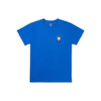 Vans Smiley Ice Cream Crew Neck Short Sleeve T-Shirt Women Tops Blue VN000FQPCGP XL blue