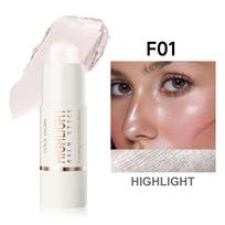 Monochrome Highlighter Face Body Brightening and Modification Bronze Powder Contour Highlighter Face Makeup white