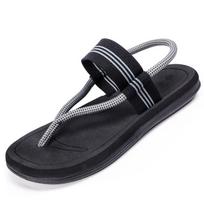 Fashion Summer Personality Men's Sandals Couple Casual Flip-flops Dual-use Beach Slippers Trendy Lightweight Sandal Breathable Men Shoes 36 juoda