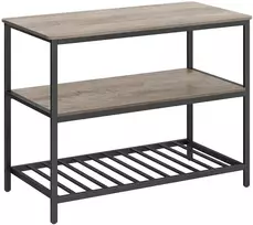 Koduva Virtuvės lentyna, 3 pakopų, 60 x 120 x 90 cm, medžio drožlių plokštė ir plienas, pilkai smėlinė-juoda