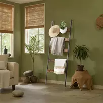 Koduva Kopėčių lentyna rankšluosčiams, 5 pakopų, 65 x 178 cm, medžio drožlių plokštė ir plienas