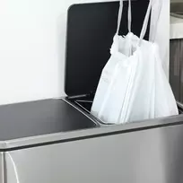 Koduva Šiukšlių maišai su užtraukiama virvele 30 l, 180 vnt., balti, 50,6 x 74,1 cm
