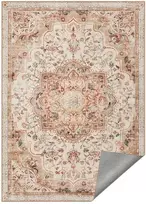 Koduva Vintažinis kilimas 160 x 230 cm, poliesteris, neslystantis, kupranugario rudos ir kapučino smėlio spalvos