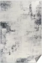 Koduva Kilimas 200 x 300 cm, balandžių pilkos spalvos, poliesteris su TPR, modernus abstraktus stilius