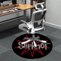 1 vnt. Slipknot grupės logotipas, apvalus biuro kilimas, neslystantis, minkštas ir patvarus biuro kilimas interjero dekoravimui, puikiai tinka biurui, graži dekoracija 80cm