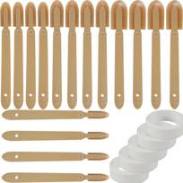 3 Sets Rubber Caulk Finishing Tool Ergonomic Caulking Applicator Spatula Smooth Rubber Caulk Remover Tool with Hanging Hole