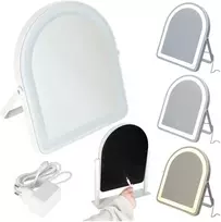 Kosmetinis LED veidrodis su jutikliniu valdymu, baltas, 31 x 26,5 cm