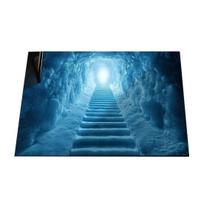 3D Optical Illusion Rug Realistic Hole Doormat Non-Slip Bottom Entrance Rug Floor Mat for Front Door 40x60cm