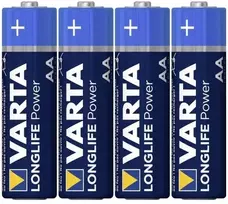 Varta -4906/4B, Vienkartinės baterijos, AA, Šarminės, 1,5 V, 4 vnt., Mėlyna, Auksinė