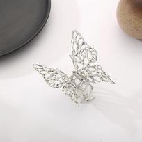 Wind Three-Dimensional Hollowed-Out Liquid Butterfly Shark Clip Female Head Hair Clip Large Headdress Hairpin