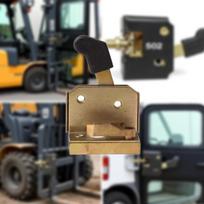 Forklift Cab Door Lock Accessories Handle Metal for Tractor A side clavicle
